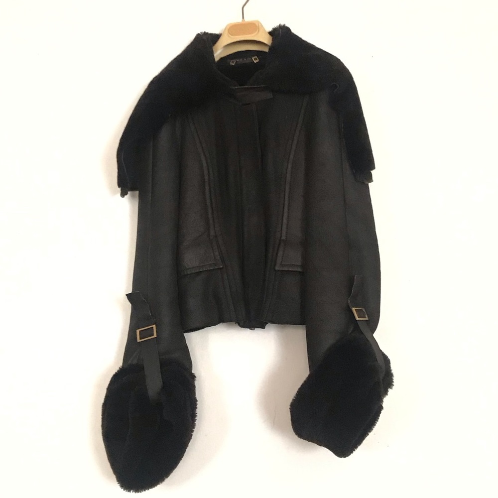 Gucci Cropped Shearling Jacket
